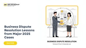 Business dispute resolution from AMR Partnership is your litigation problem solution