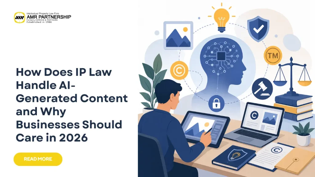 How does IP law handle AI-generated content